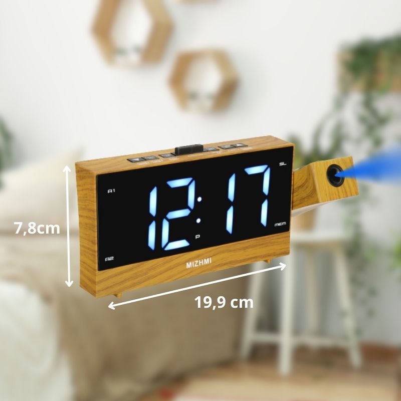 Radio Réveil FM projecteur – Lumiwood