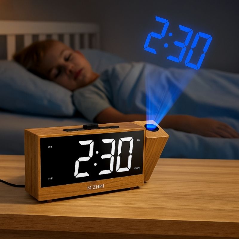 Radio Réveil FM projecteur – Lumiwood