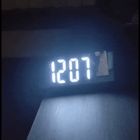 Réveil miroir digital à projection LCD automatique – Lumenis