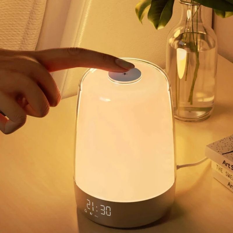 Lampe réveil tactile avec lumière chaude réglable