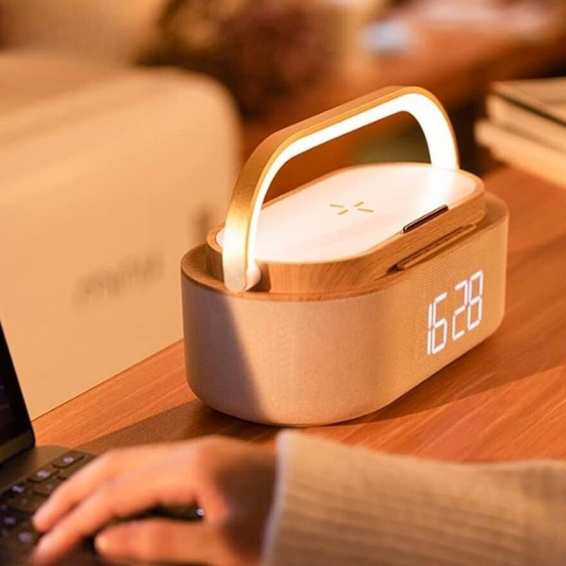 Réveil LED multifonction tactile avec haut-parleur Bluetooth – TopRéveil