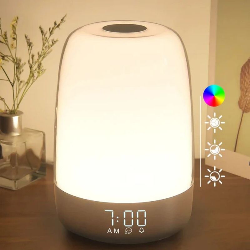 Réveil lampe LED multicolore pour ambiance personnalisée