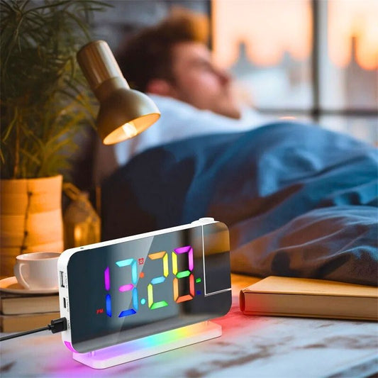 Réveil projecteur lumineux avec radio FM – Lumiprox