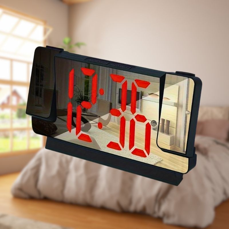 Réveil projecteur double affichage LED design moderne